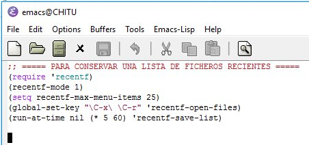 06 Emacs recent files